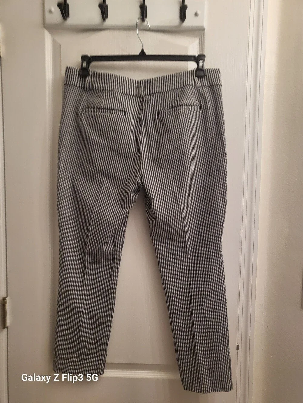 LOFT Black & White Houndstooth Skinny Trousers – Size12  Pre-owned